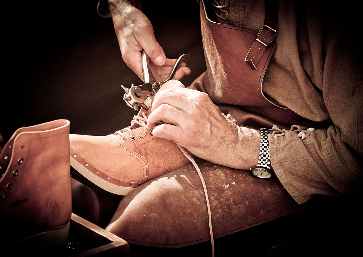 Lederschuh Reparatur